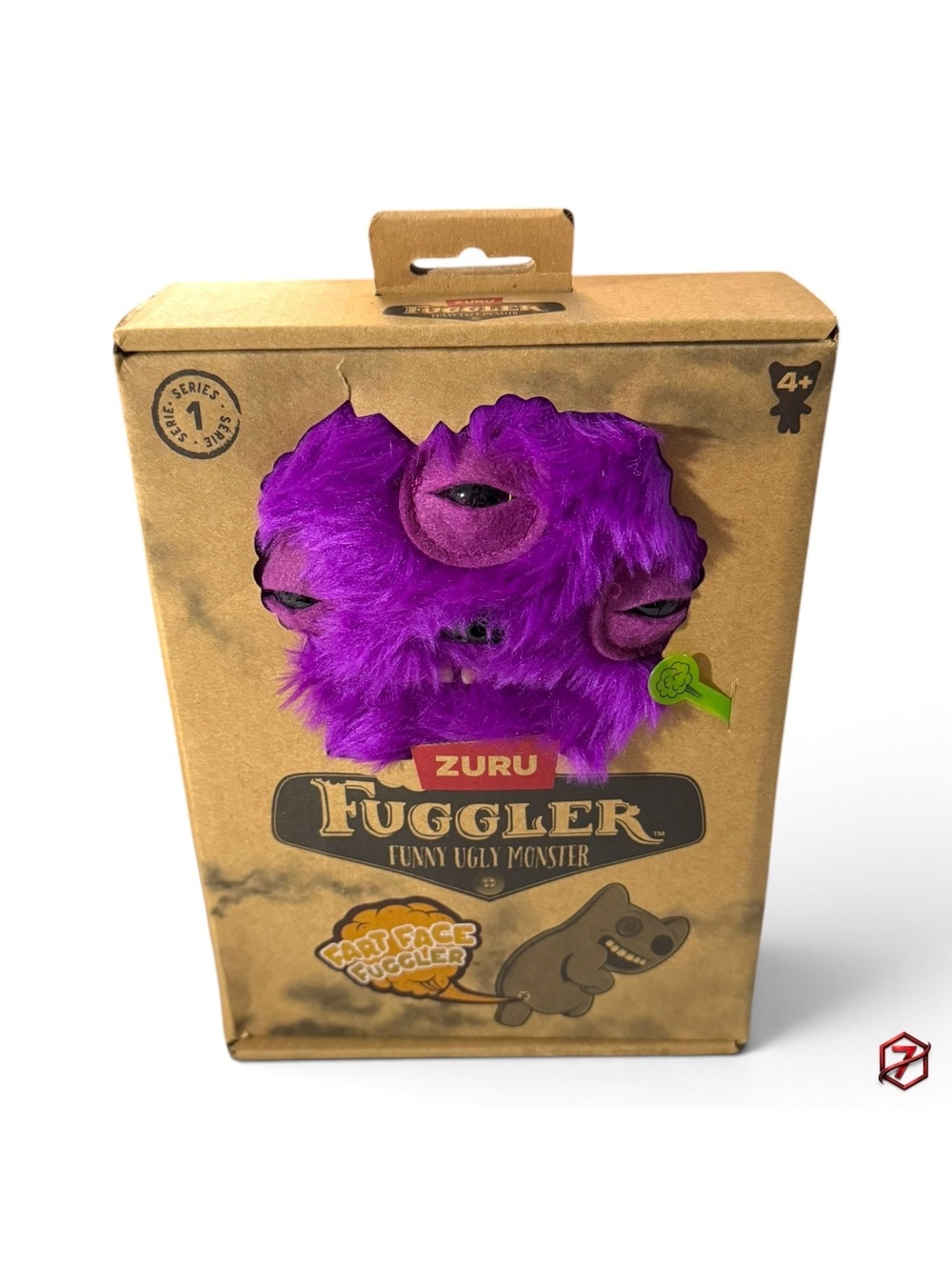 Fuggler Fart Face Series 1 Purple 3 Eye Interactive Plush Figure New Sealed